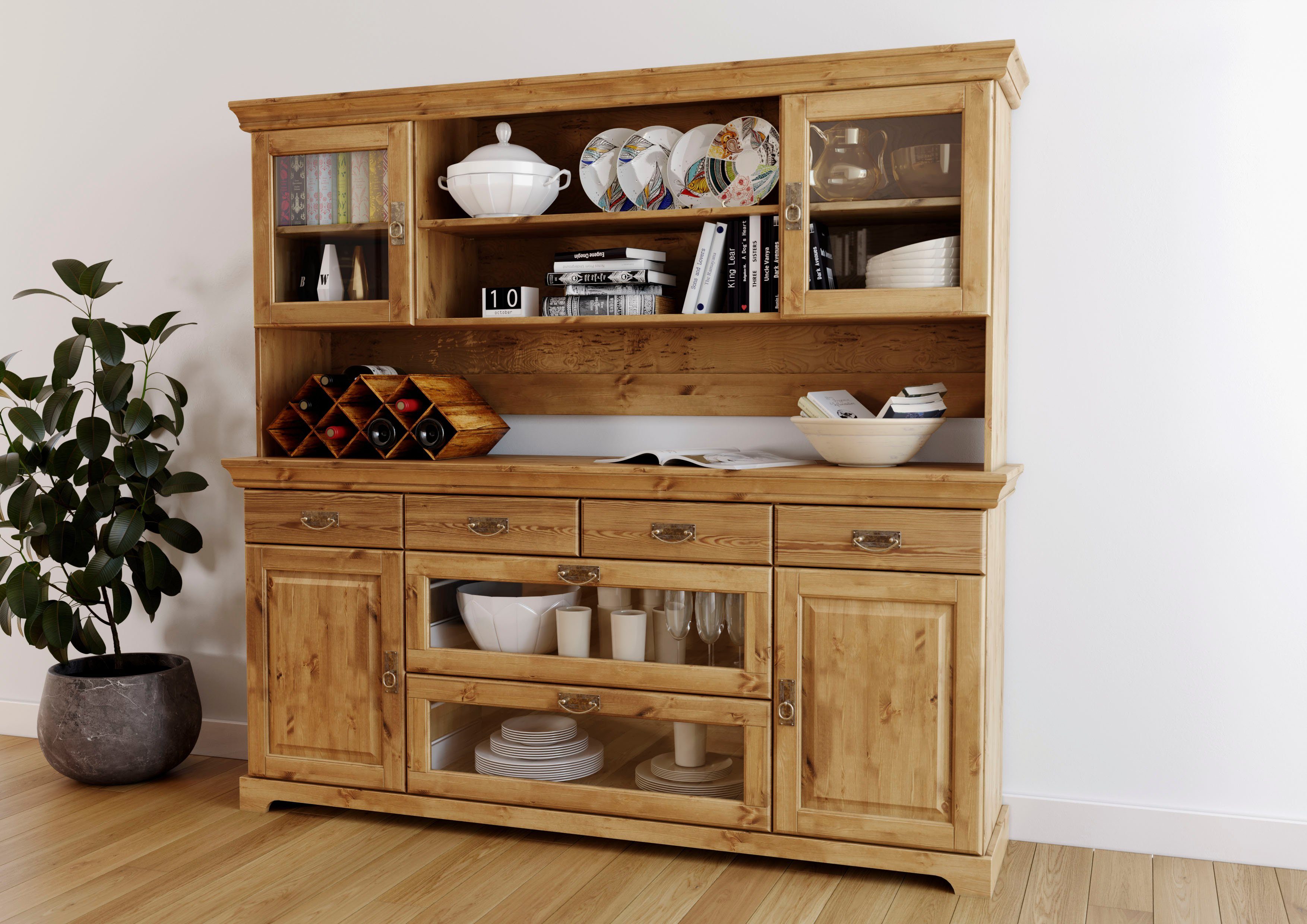 Home affaire Buffet Rügen FSC® zertifiziertes Massivholz, im Landhausstil