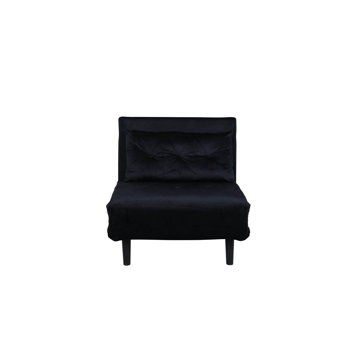 ebuy24 Schlafsofa Vicky Schlafsofa,Sessel Velour schwarz.. Reduzierter Preis € 419,95. Unverbindliche Preisempfehlung € 559,95