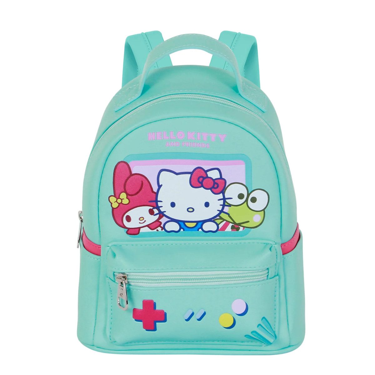 Hello Kitty Rucksack mit Frontfach Seitenfächern Alltag Schule Reise (1-tlg)
