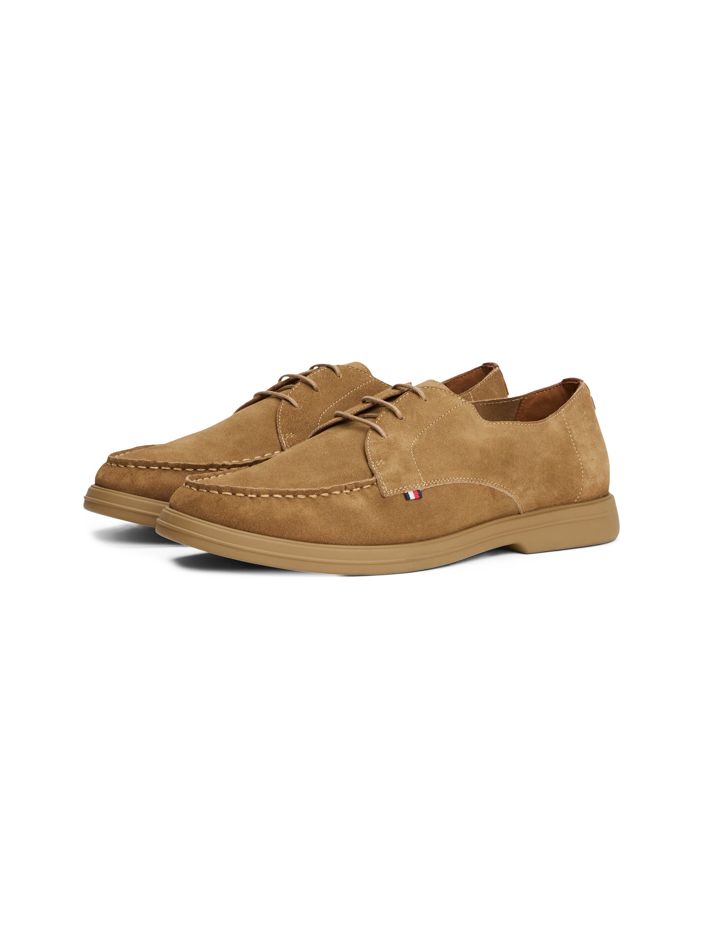 Tommy Hilfiger TOMMY HILFIGER SUEDE MOC T DERBY Schnürschuh, Schnürschuh, H günstig online kaufen
