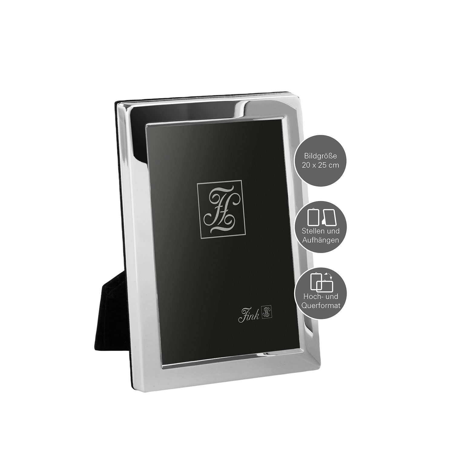Fink Bilderrahmen CLASSIC Bilderrahmen 20x25 cm - silberfarben - Eisen/Glas günstig online kaufen