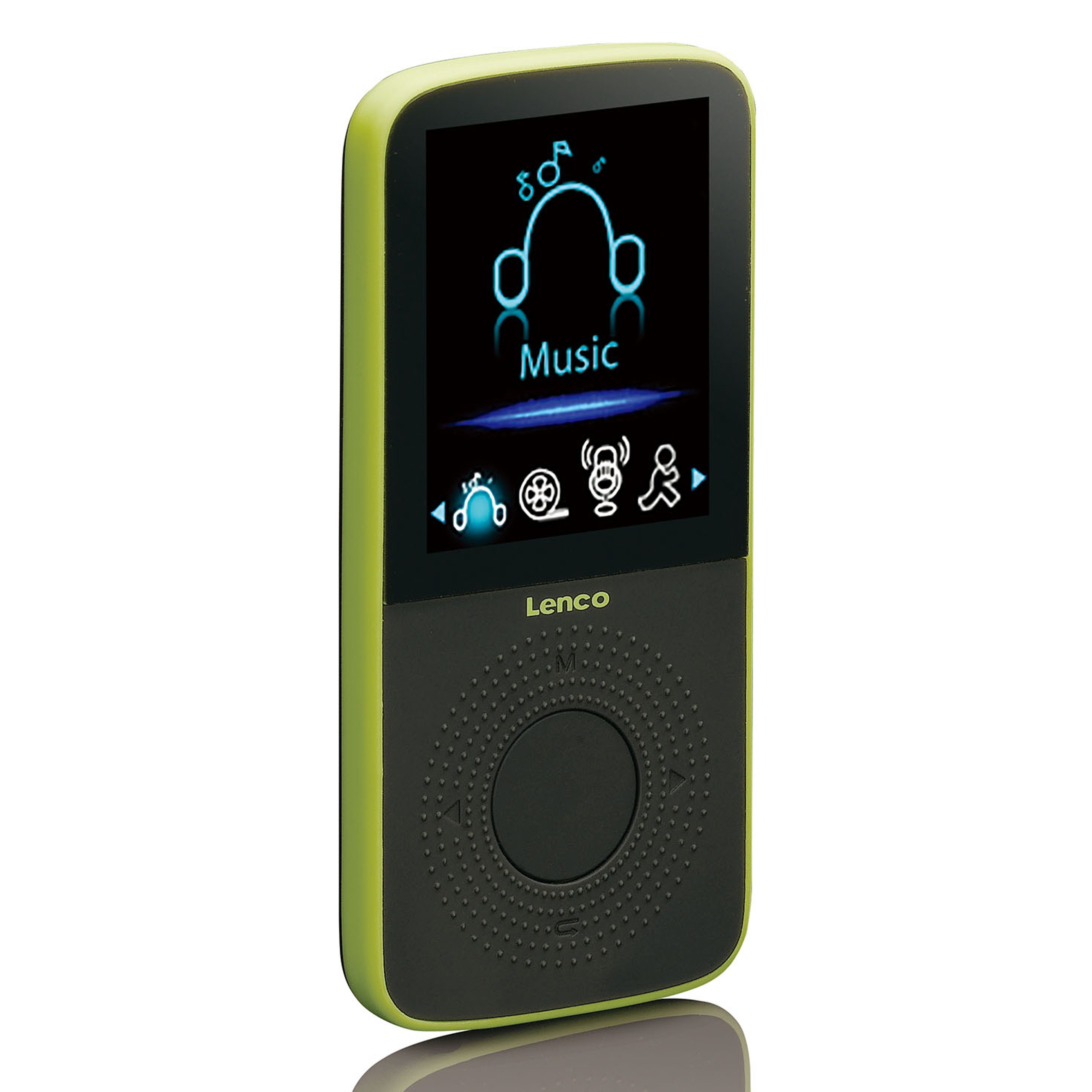 Lenco PODO-153 MP3-Player (4 GB, MP3-Player/Schrittzähler erweiterbar bis 32 GB, 3h Akku in 2 Farben)