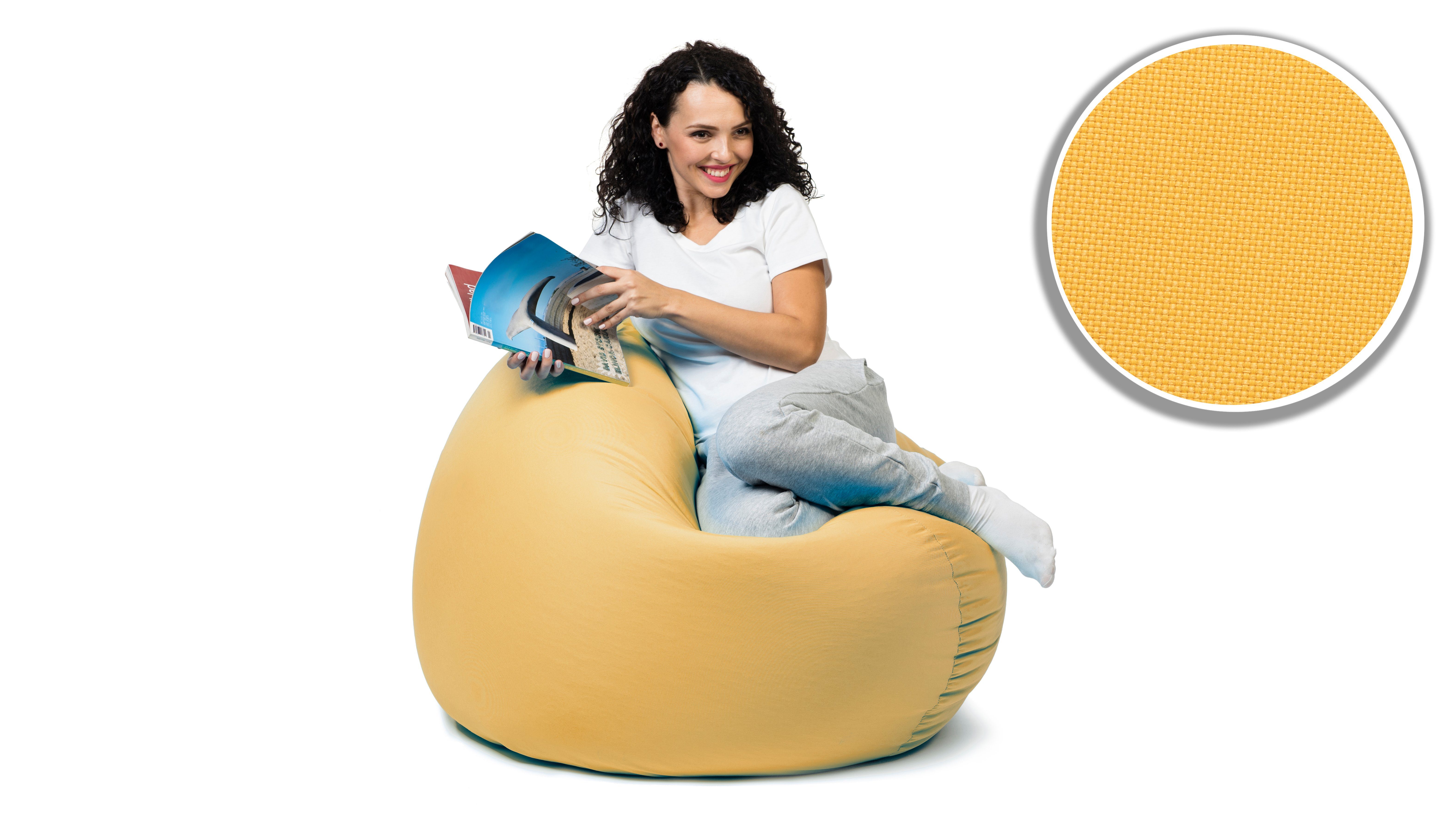 sunnypillow Sitzsack mit Styropor Füllung Outdoor & Indoor für Kinder und Erwachsene