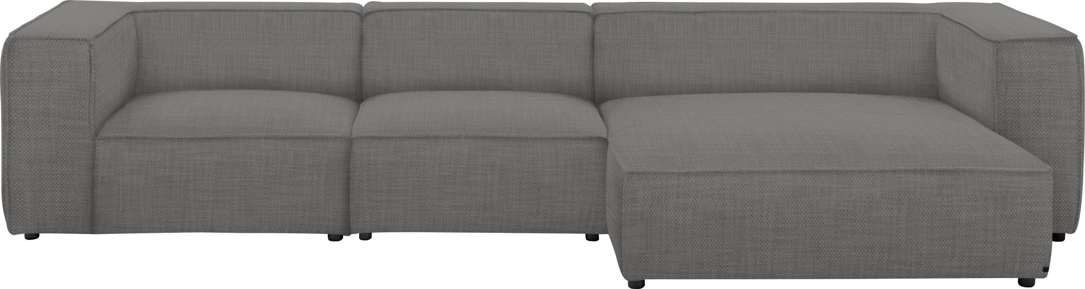 W.SCHILLIG Ecksofa around-the-block, mit eleganter Biese, mit Federkern, Breite 341 cm