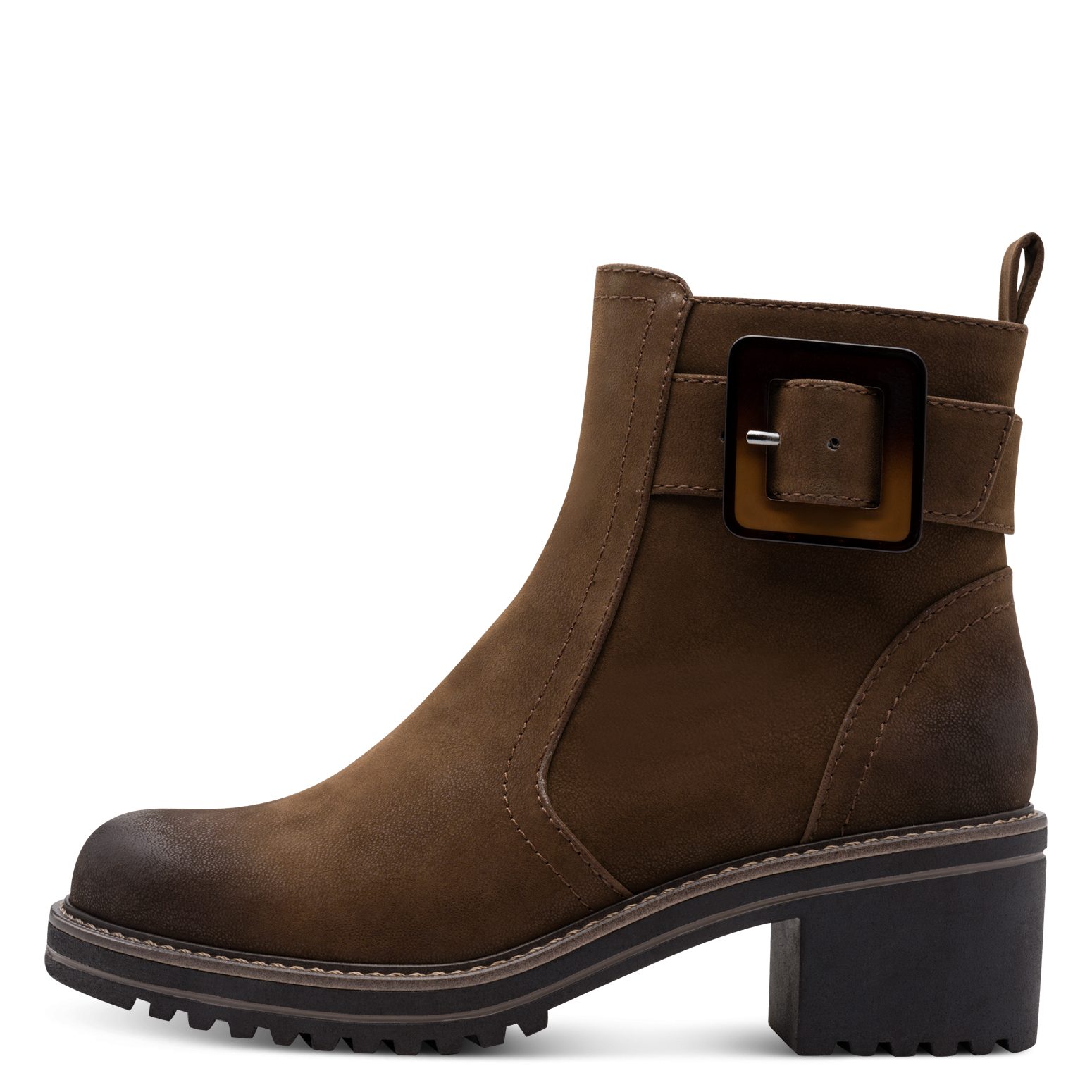 MARCO TOZZI Stiefelette Blockabstz, Herbstboots in veganer Verarbeitung