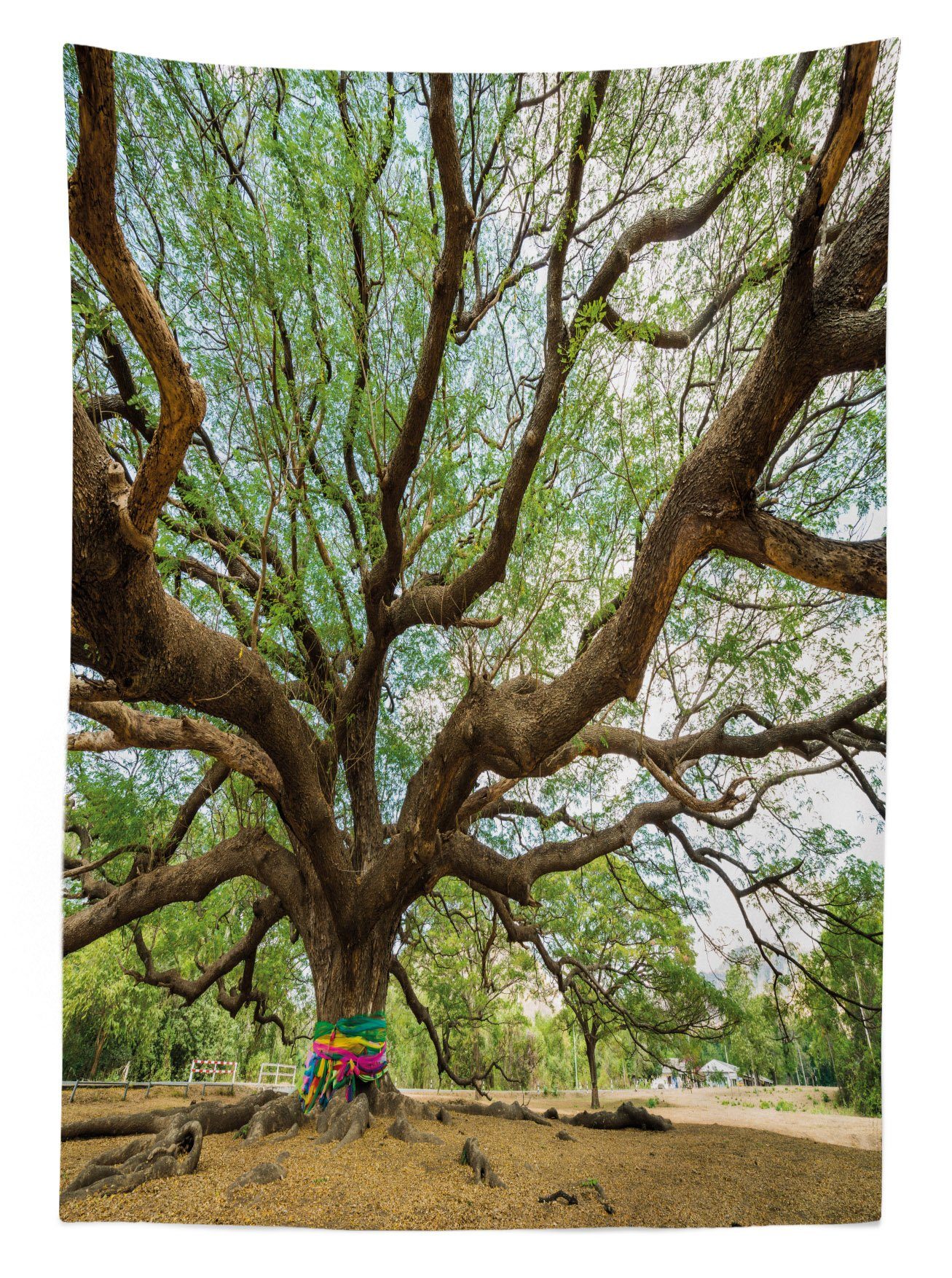 geeignet Farbfest Big Klare Bereich Waschbar Für Regen-Baum Außen Tischdecke Thailand Natur den Abakuhaus Farben,