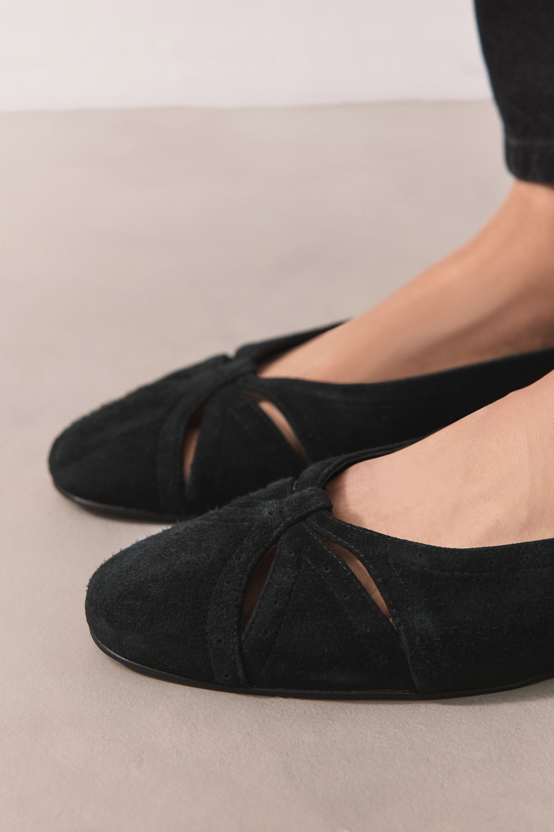 Next Forever Comfort® Leder-Ballerinas, Knöchelriemen Riemchenballerina (1-tlg)