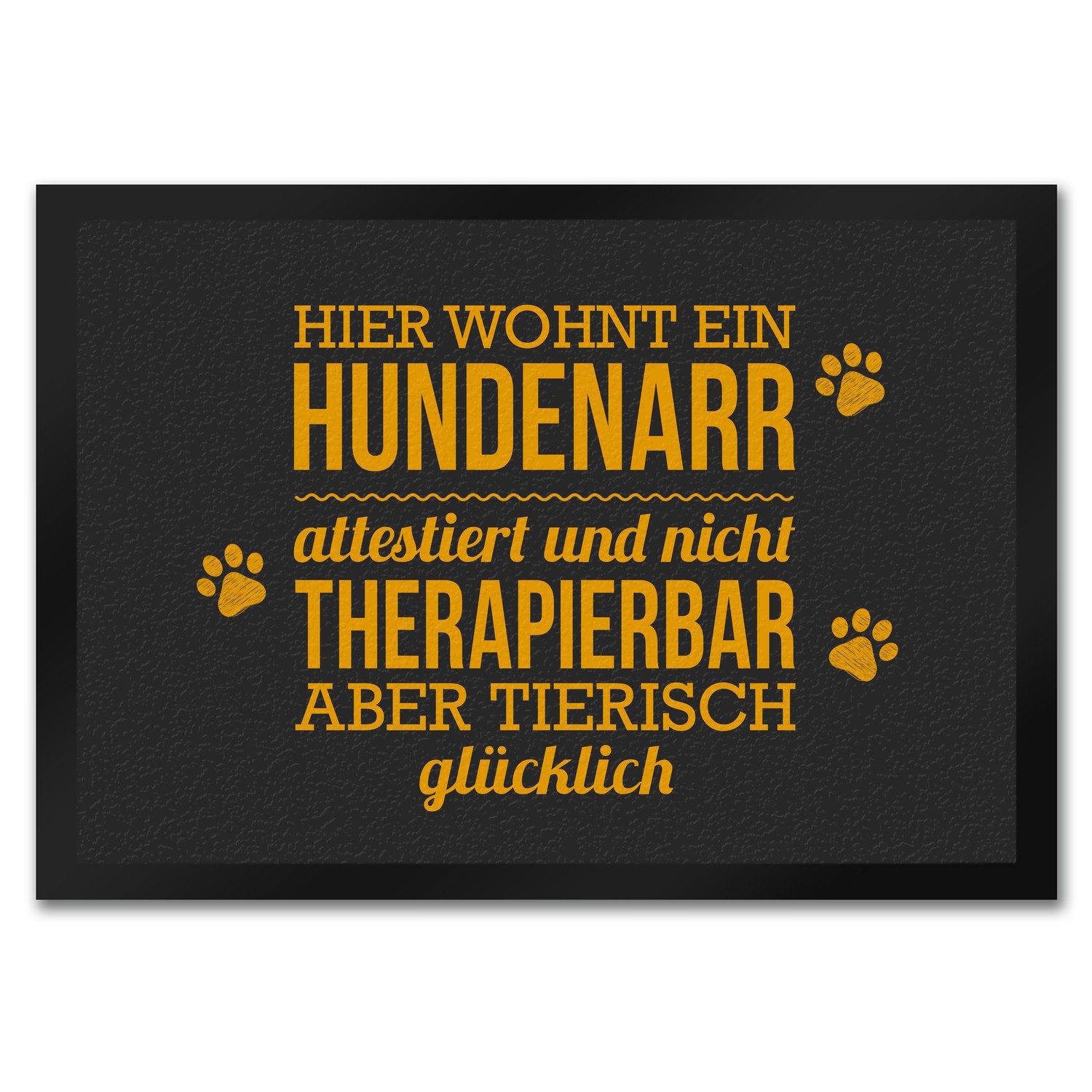 speecheese Fußmatte Hier wohnt ein Hundenarr günstig online kaufen