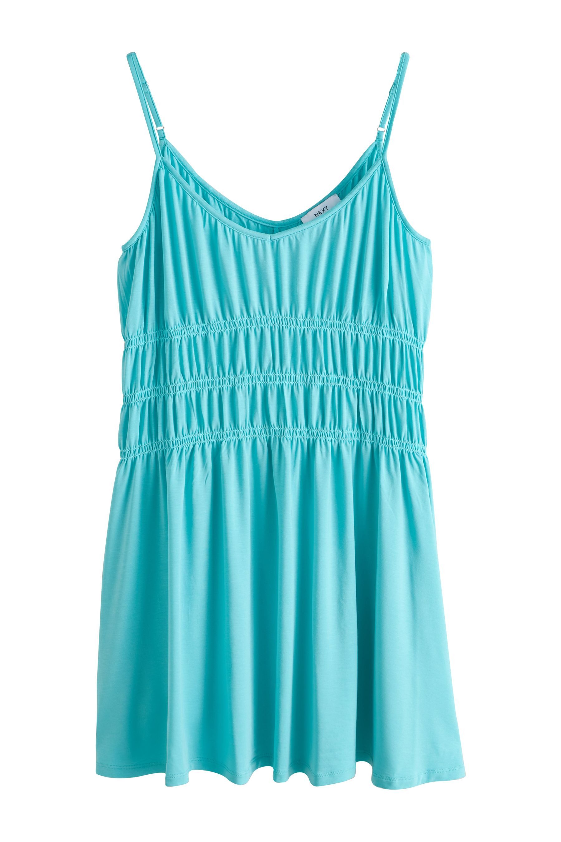 Next Jerseykleid Gerafftes Minikleid aus Jersey (1-tlg)