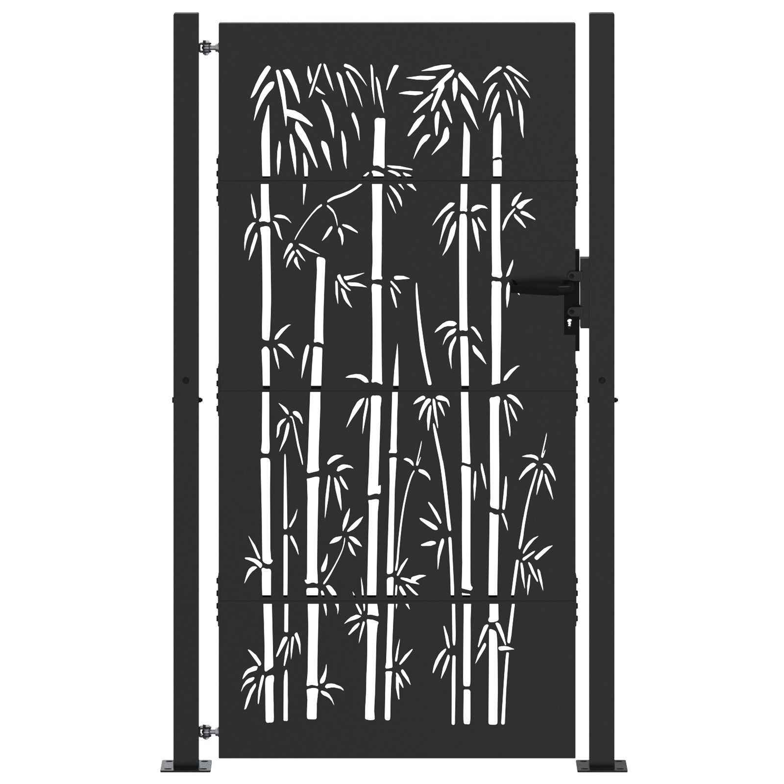 vidaXL Gartentor Gartentor Schwarz 105 x günstig online kaufen