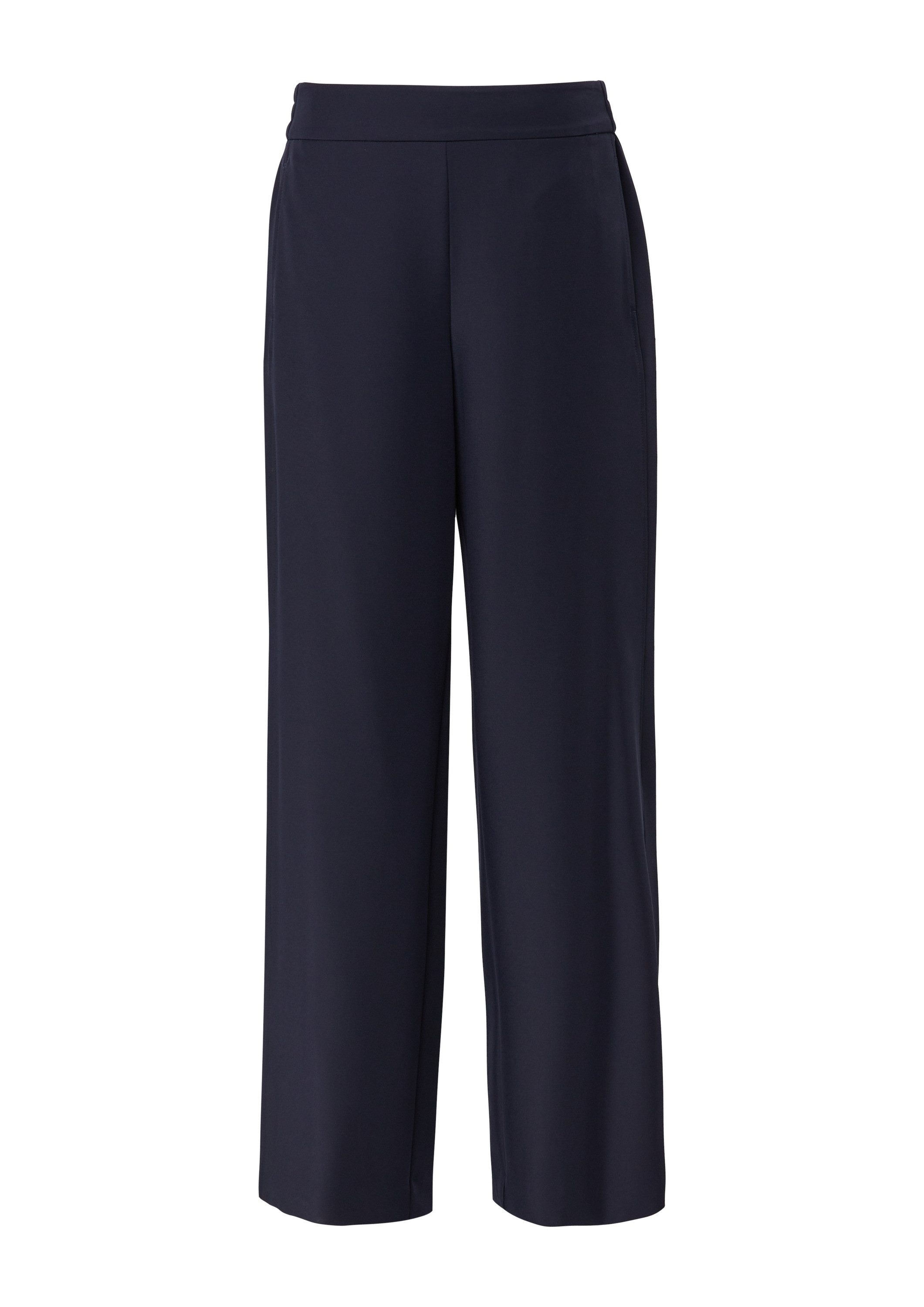 comma Chinos Hose Fließende Hose mit Gummibund und dezentem Glanz günstig online kaufen