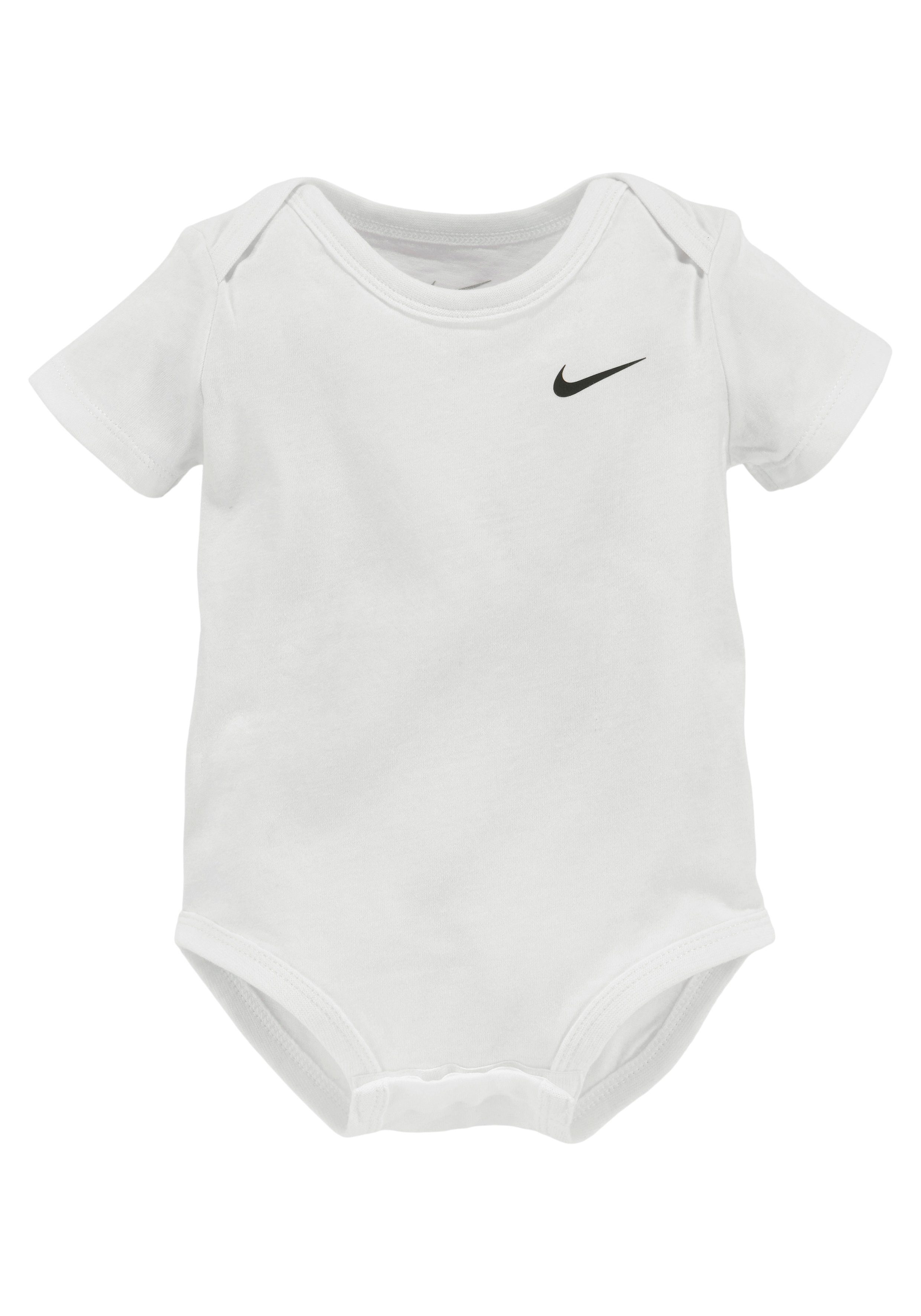 Nike Sportswear Body für Babies (Packung, 3-tlg) für Babys, im 3er-Pack, mit Rundhalsausschnitt, Kurzarm-Design