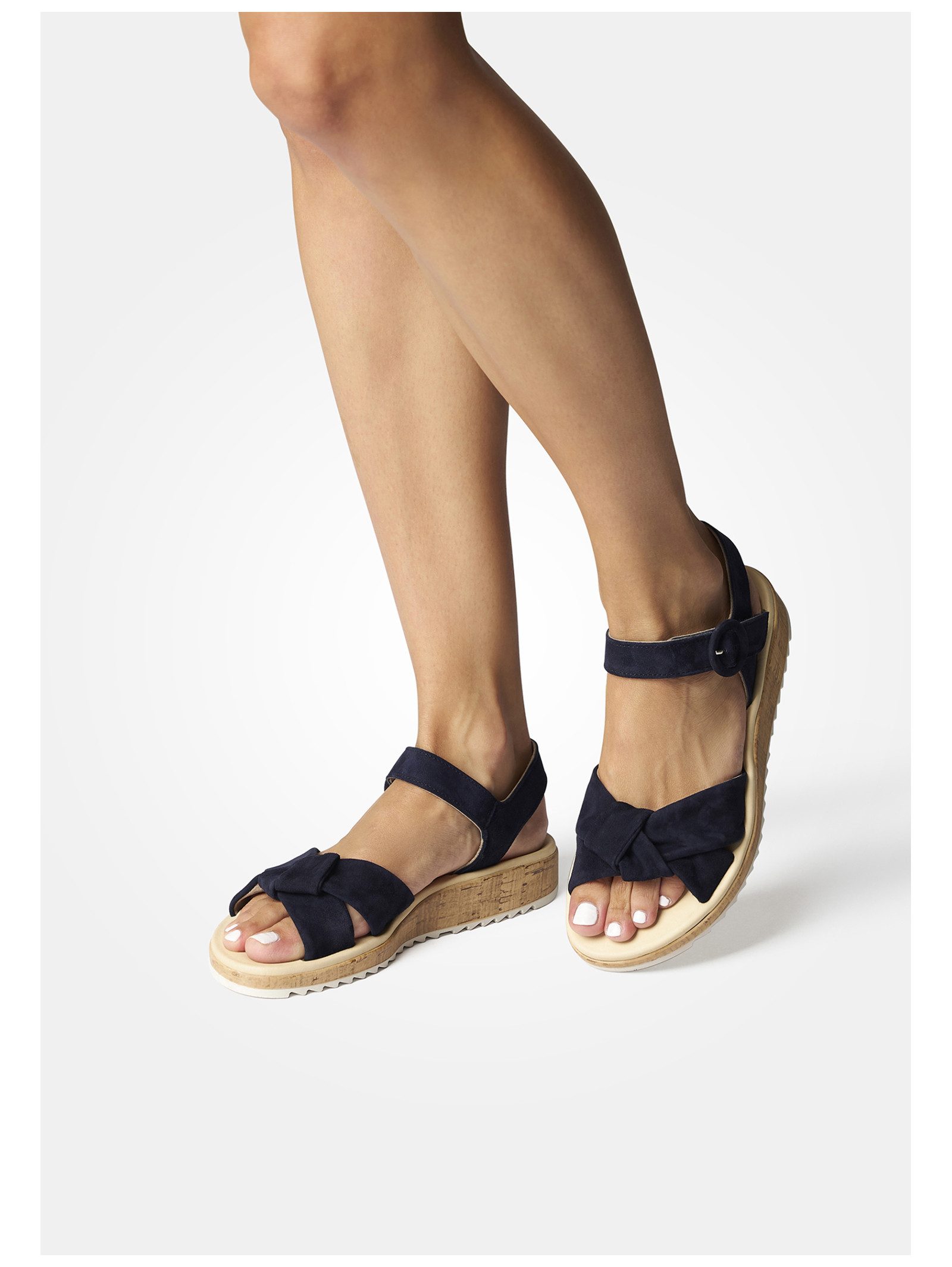 Paul Green Sandalen Veloursleder . Riemchensandalette