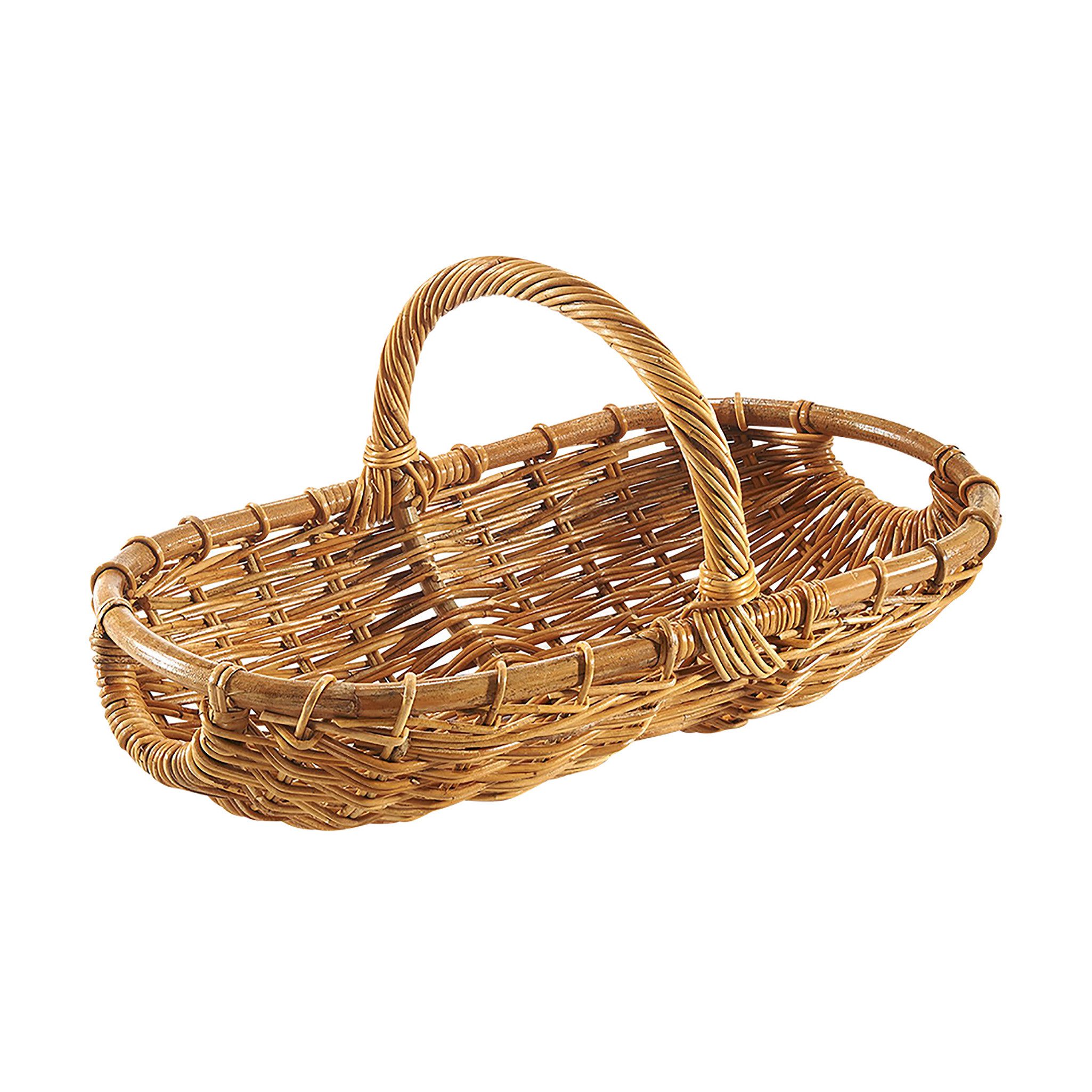 Einkaufskorb Erntekorb Korb - geflochtenes Rattan - lacak