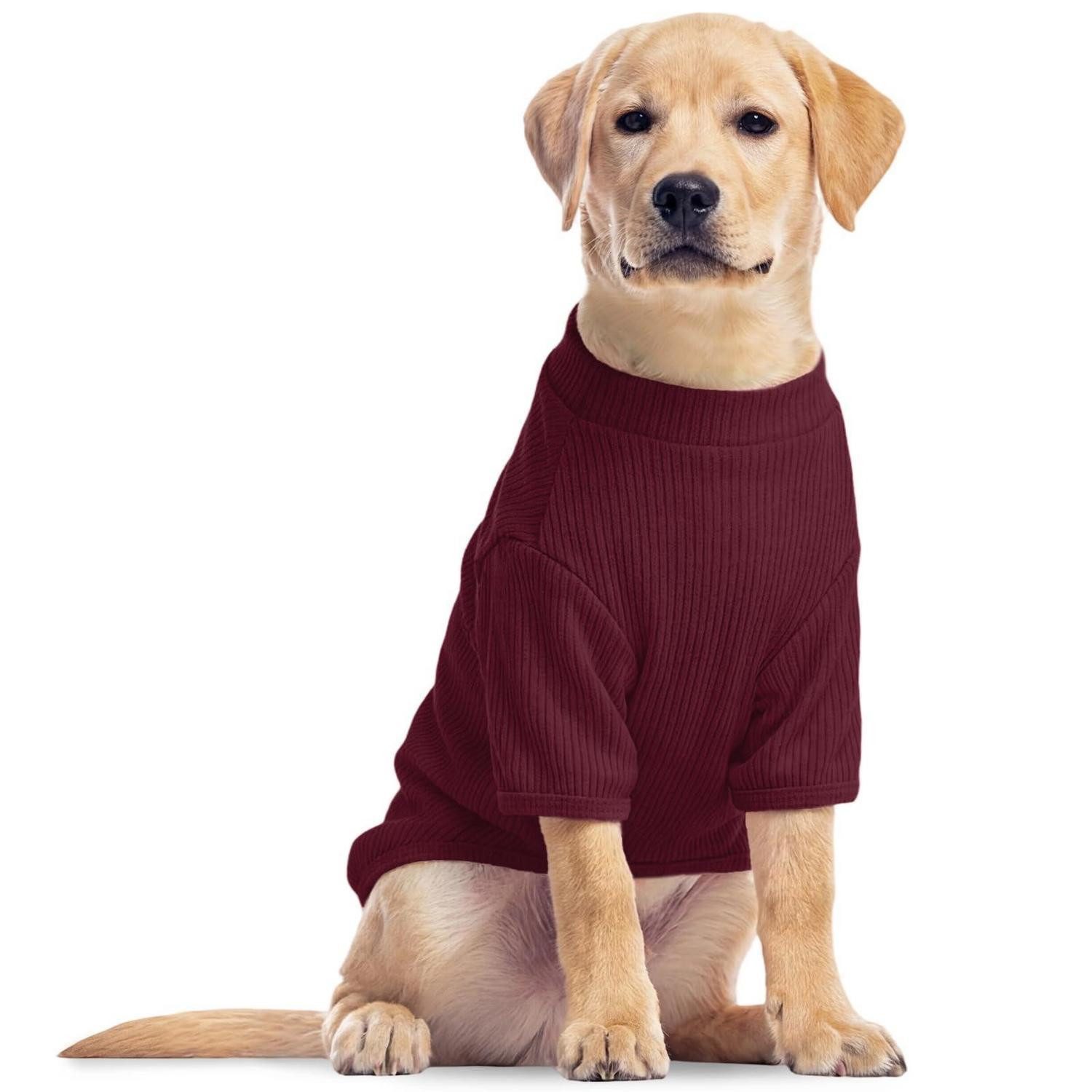 LuxusKollektion Hundepullover Hunderpullover Bordeauxrot XL