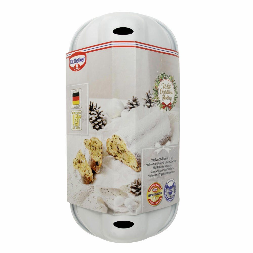 Oetker Stollenbackform Dr. Baking Christmas Backform White