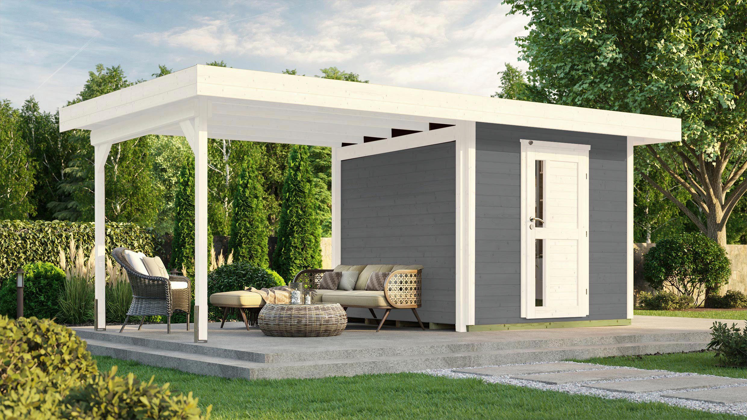 weka Gartenhaus 575x314 (Set), cm, B, mit 172 BxT: Designhaus Anbaudach