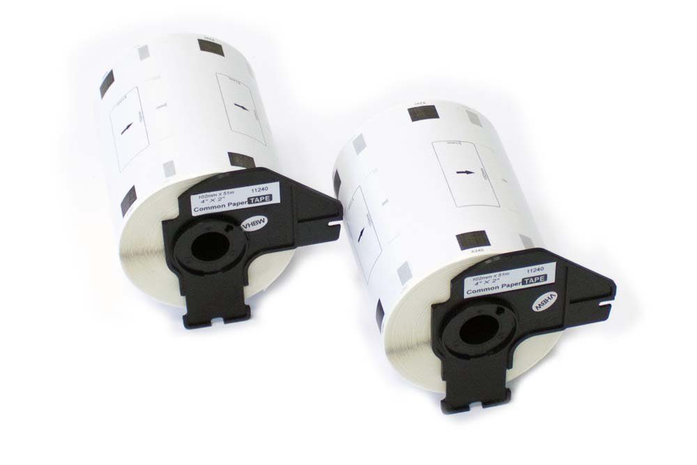 PT QL-500 QL1050N, QL-1050, passend Etikettenpapier vhbw QL1060N, für QL-1060, Brother