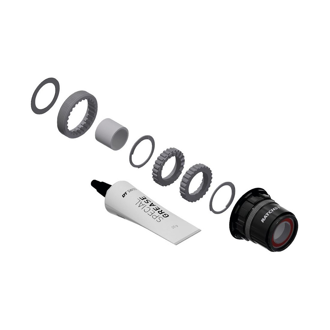 Hinterradnabe Umrüstkit HR-Nabe Alu, 3 Pawl in Ratchet LN, Sram XDR Road