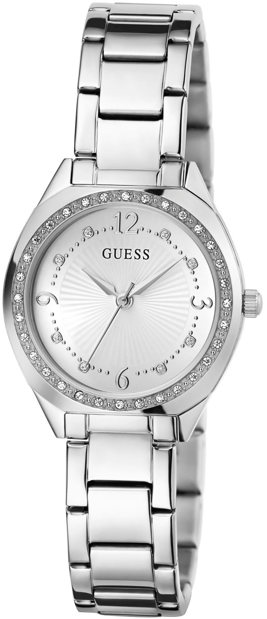 Guess Quarzuhr CHARLOTTE GW0767L1, Armbanduhr, Damenuhr, Edelstahlarmband, günstig online kaufen