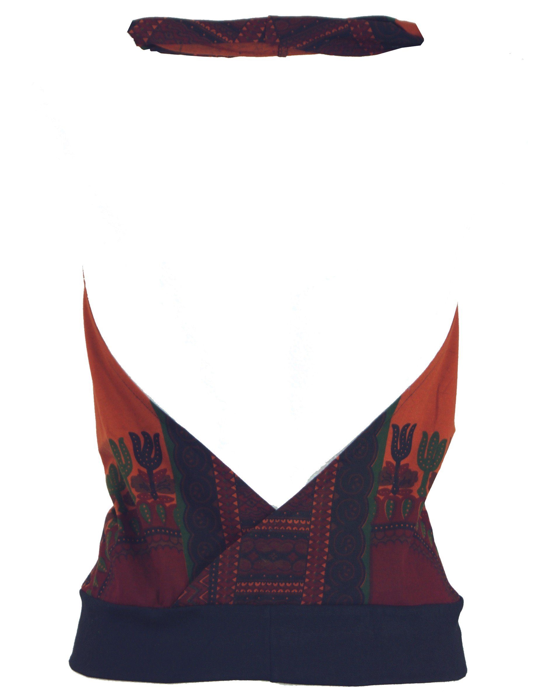 Guru-Shop T-Shirt Goa Top, Dashiki Psytrance Neckholder Top -.. Festival, H günstig online kaufen