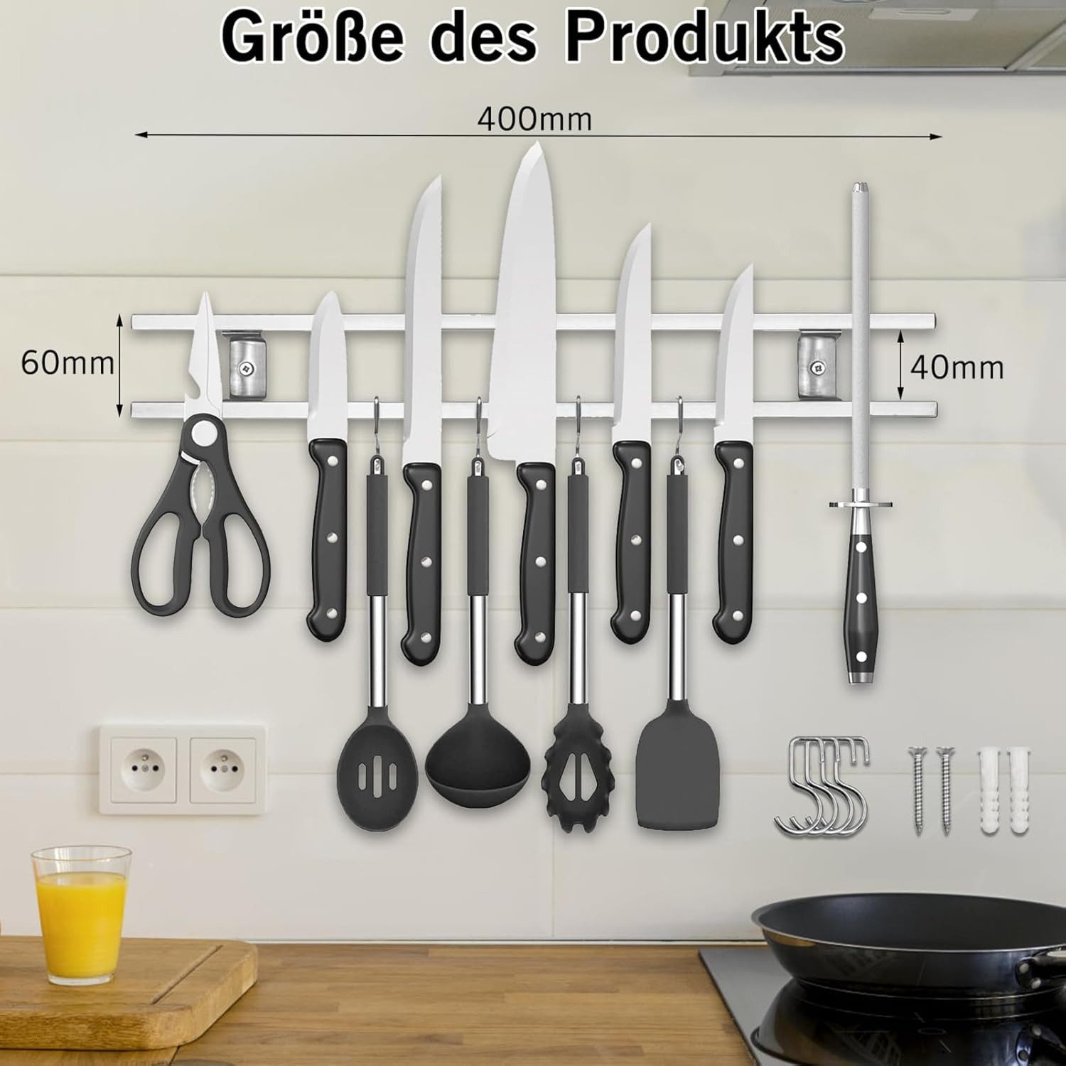 FELIXLEO Wand-Magnet Messerhalter (1tlg) – Bild 2 von 5