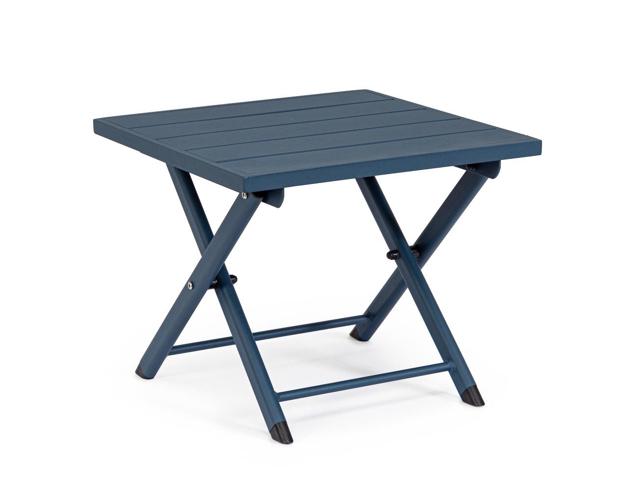 Bizzotto Beistelltisch Taylor aus Aluminium, Blau