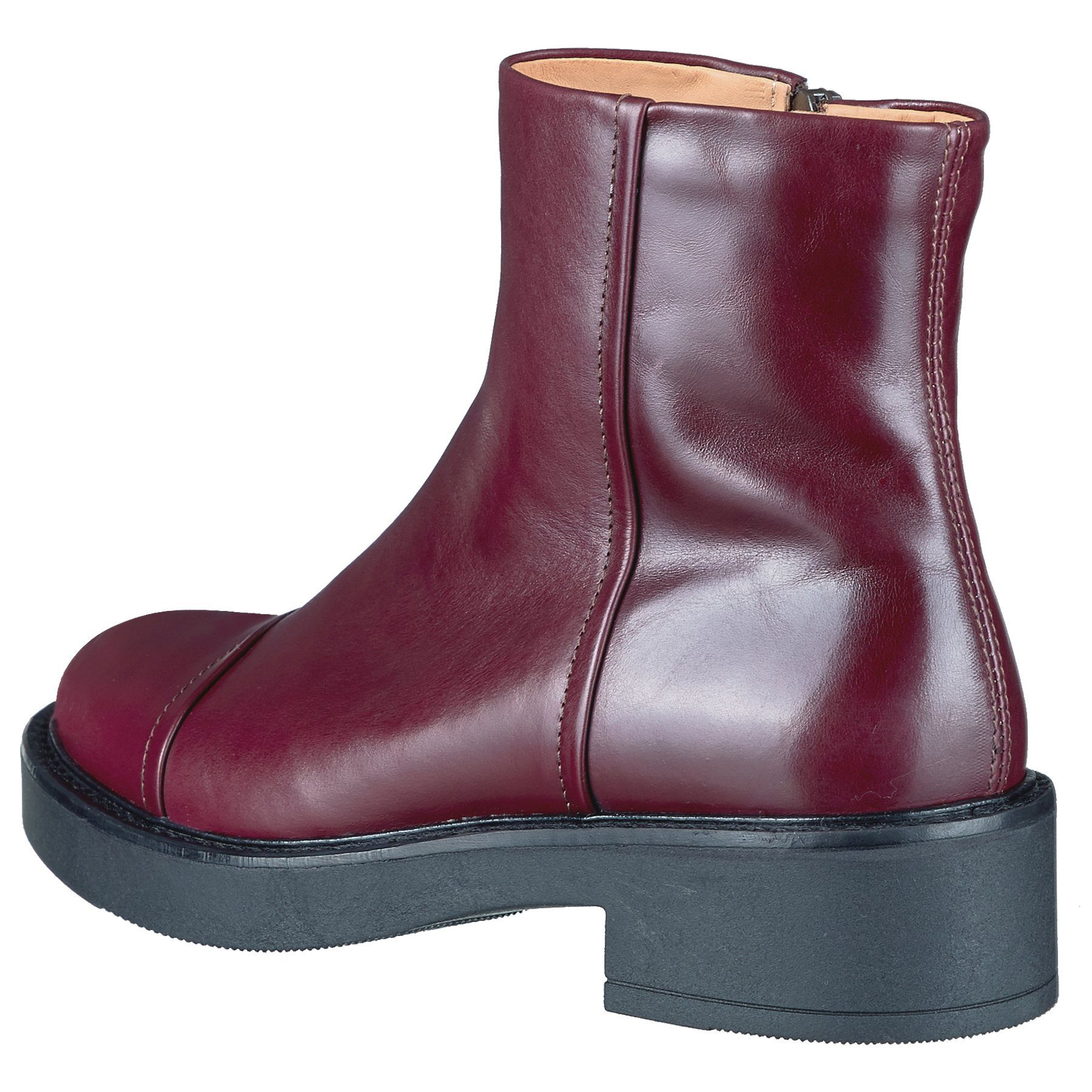 Ocra Ocra Stiefeletten 363 Winter Schuhe für Mädchen Damen mit Lammfell Bordo Schnürstiefelette