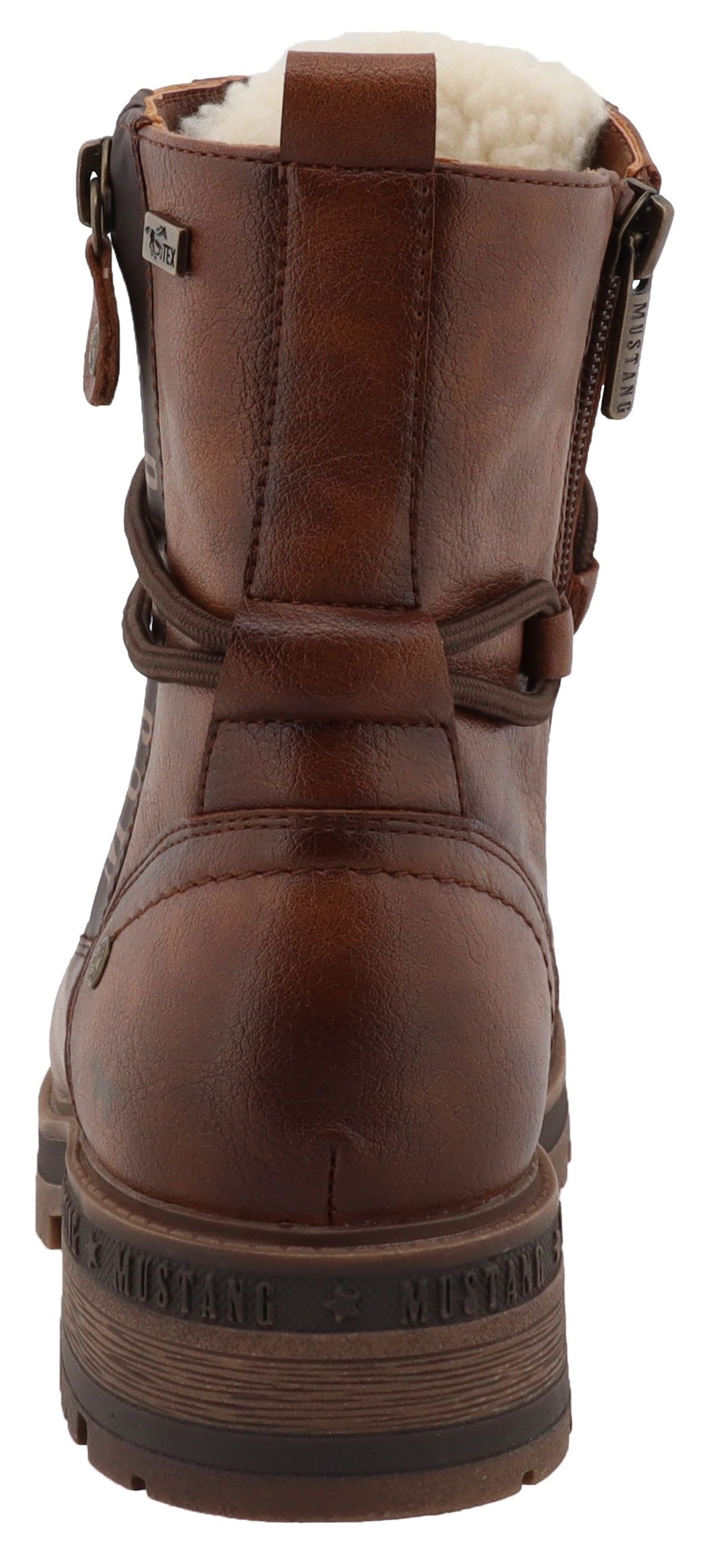 Mustang Shoes Darleen Winterboots Schnürboots mit Profilsohle günstig online kaufen