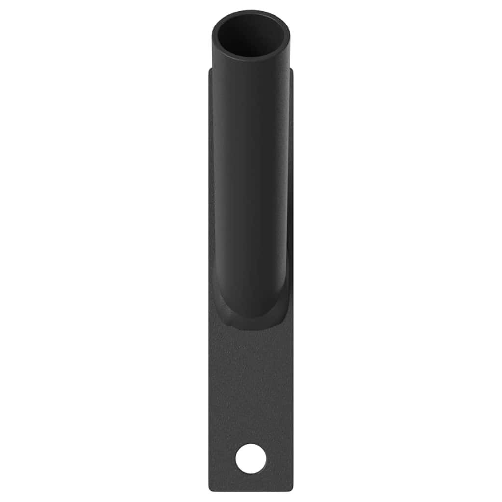 vidaXL Fahne 15 x 3 x 0,35 cm Fahnen Pole Holde Schwarz 15x3x0,35 cm Stahl