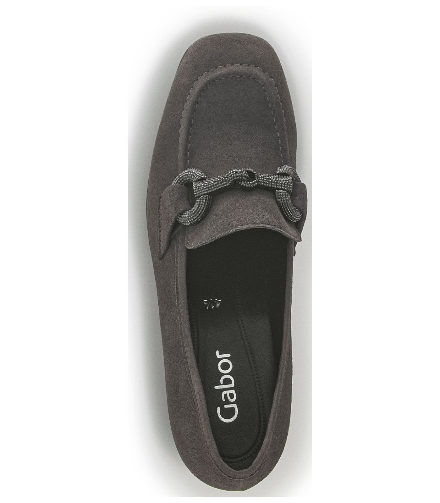 Gabor Pumps Leder Pumps Grau / (soil 19)