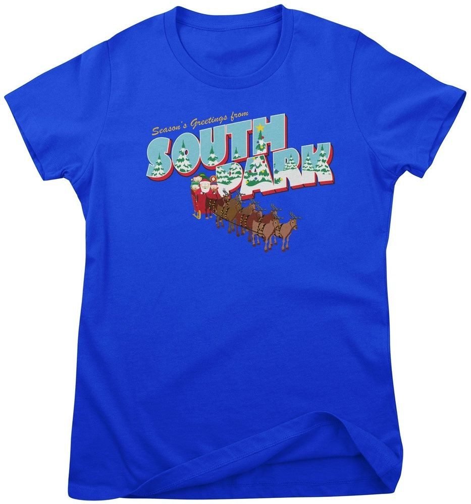 South Park T-Shirt Season's Greetings From South Park Girly Tee