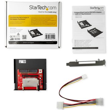 Startech.com STARTECH.COM 3.5 BAY IDE TO CF ADAPTER CARD Netzwerk-Adapter