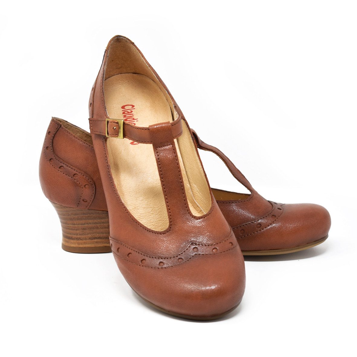 Claudio Nero Agda Komfort Pumps aus Glattleder mit Wechselfußbett Pumps