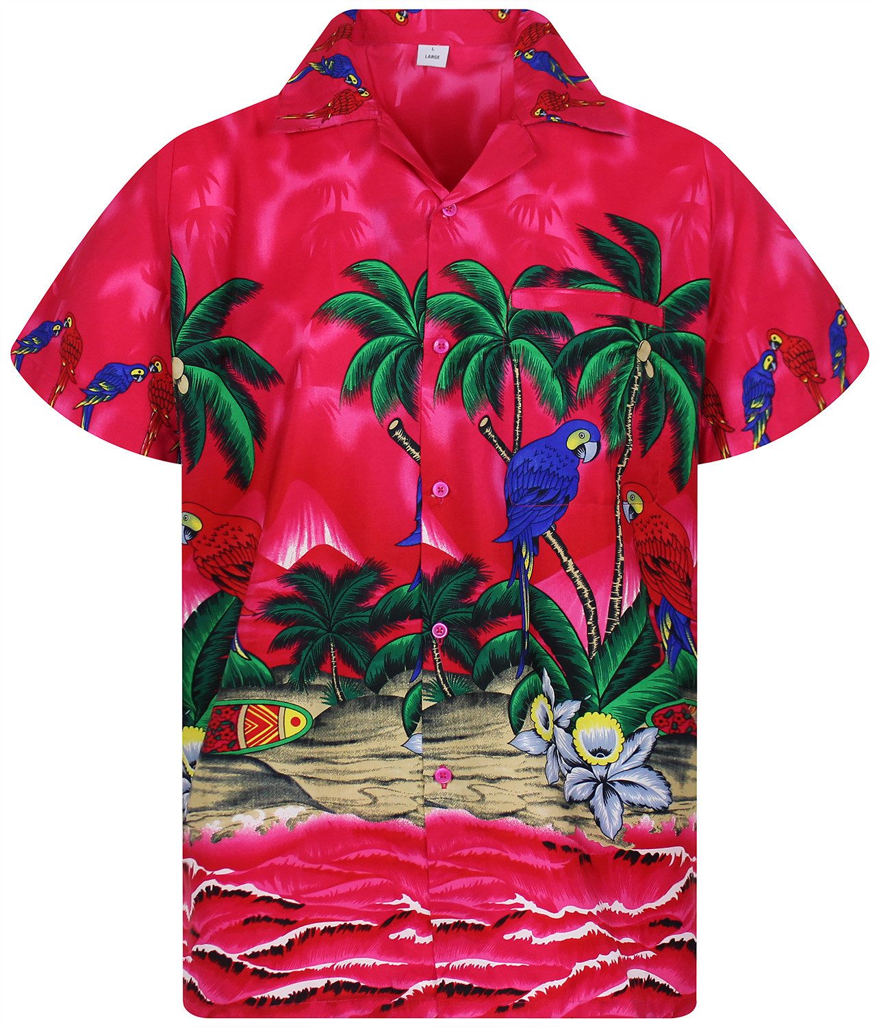 King Kameha Hawaiihemd Parrot Funky Hawaii-Hemd günstig online kaufen