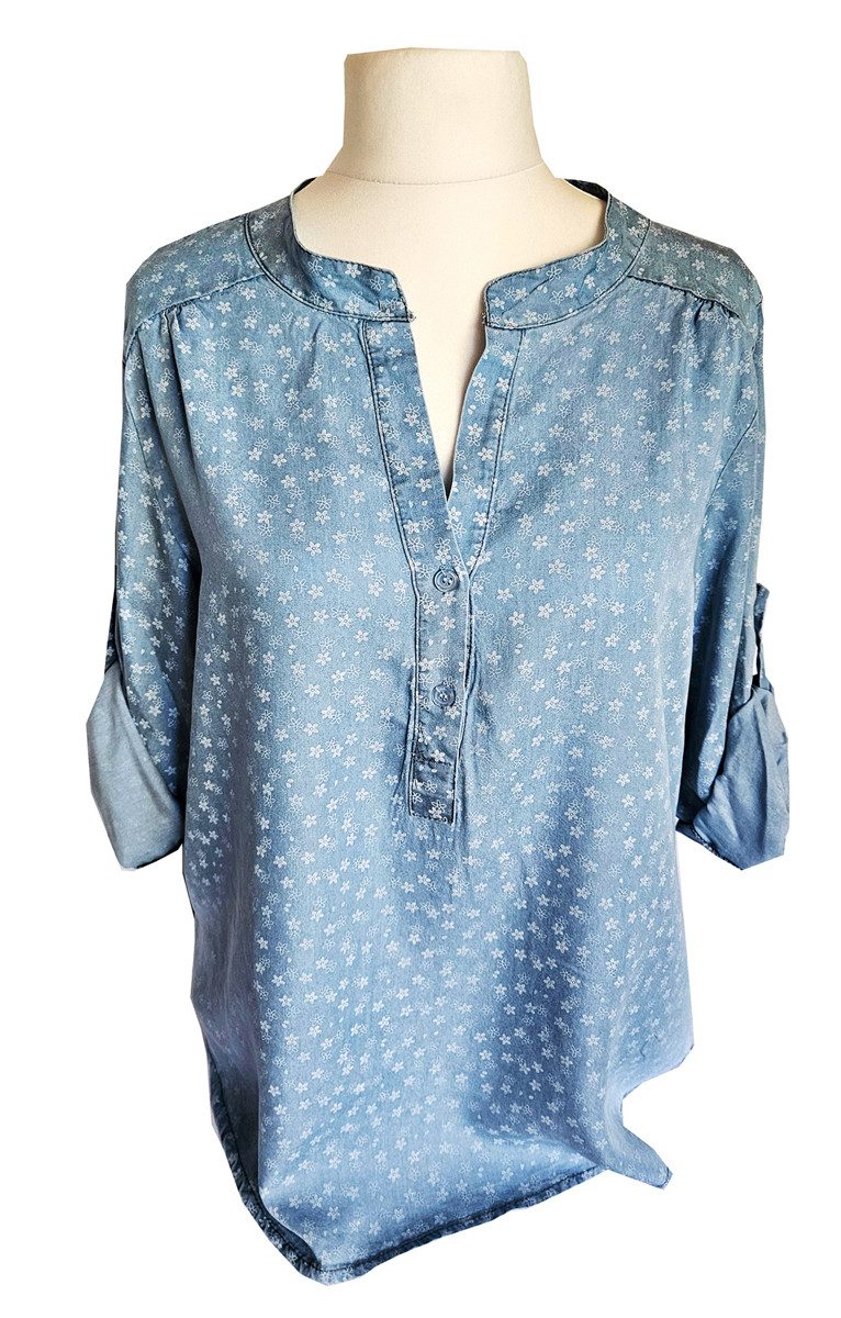 Jeansbluse SAISON leichte Jeansbluse Tunika Jeans günstig online kaufen