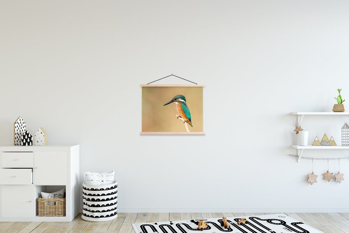 MuchoWow Poster Eisvogel - Tiere - Vogel, (1 St), Posterleiste, Textilposter für Wohnzimmer, Bilderleiste, Magnetisch