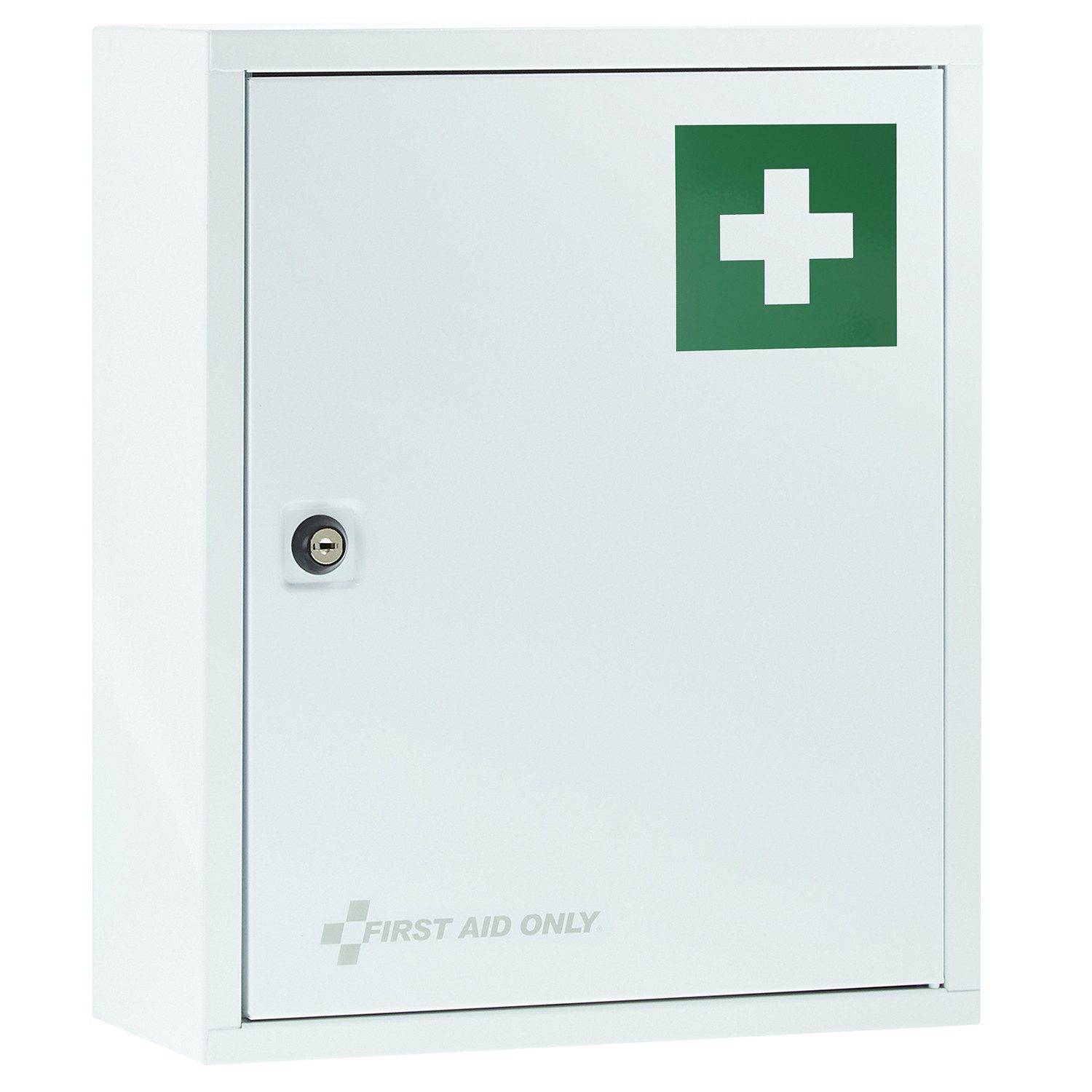 FIRST AID ONLY® Medizinschrank Medizinschrank Weiß mit 2 Fächern