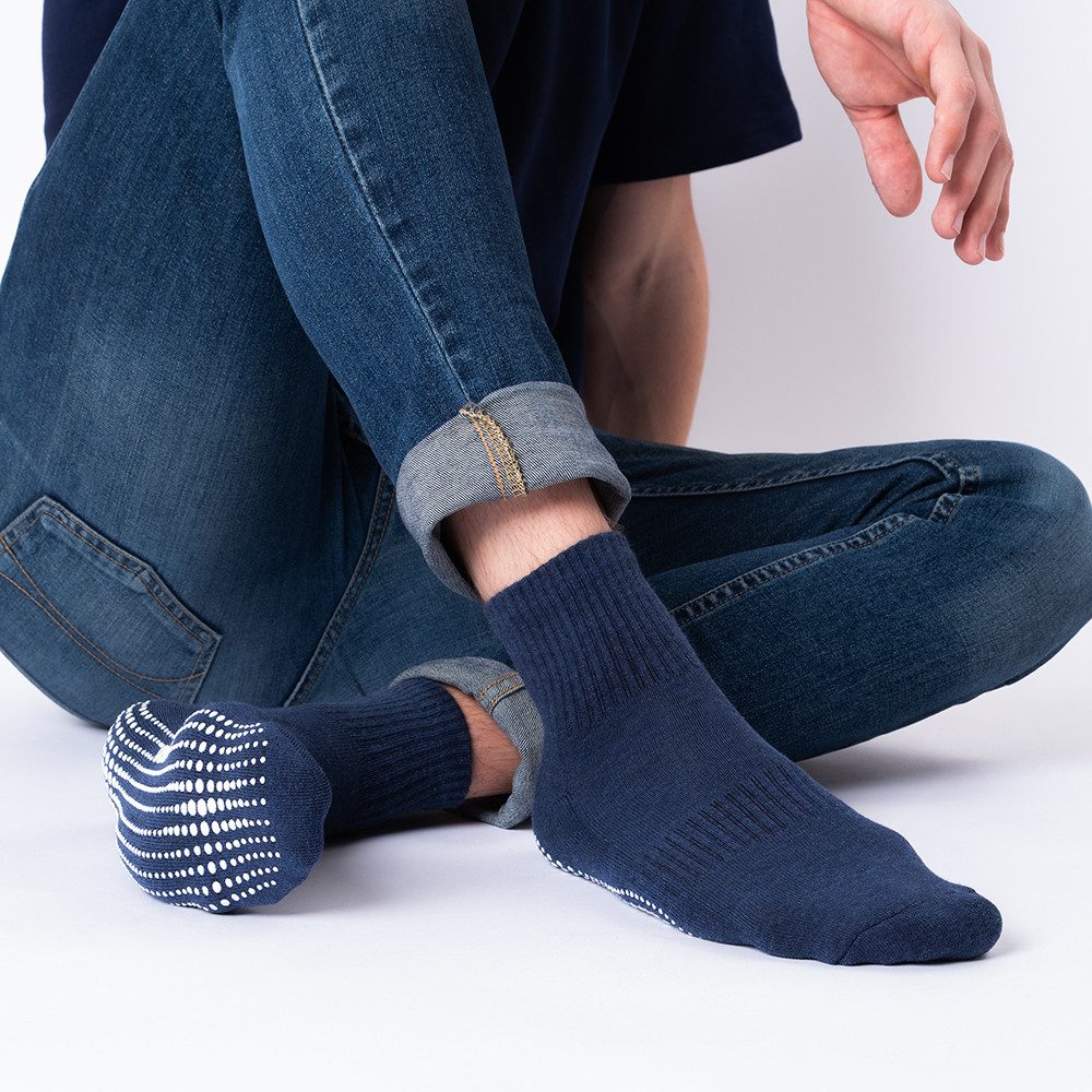 OCCULTO Basicsocken Herren Stoppersocken 2-4er Pack (Modell: Andi) (2-Paar)