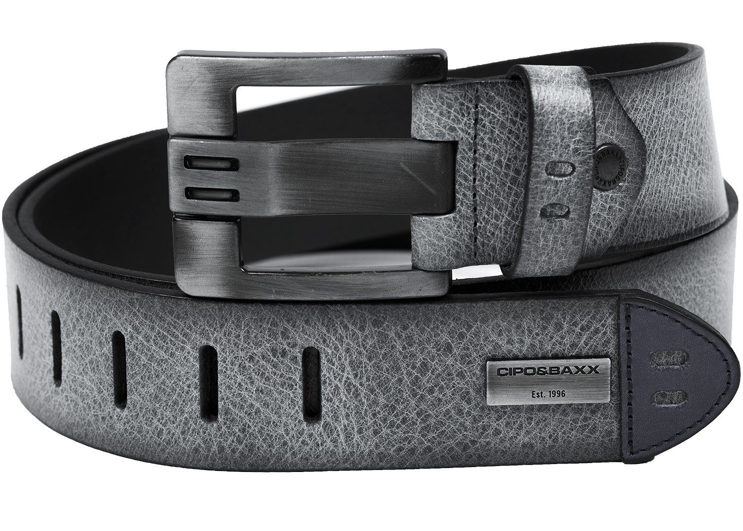 Cipo & Baxx Ledergürtel Designer Gürtel BA-CG106 (1-St) im eleganten Look m günstig online kaufen