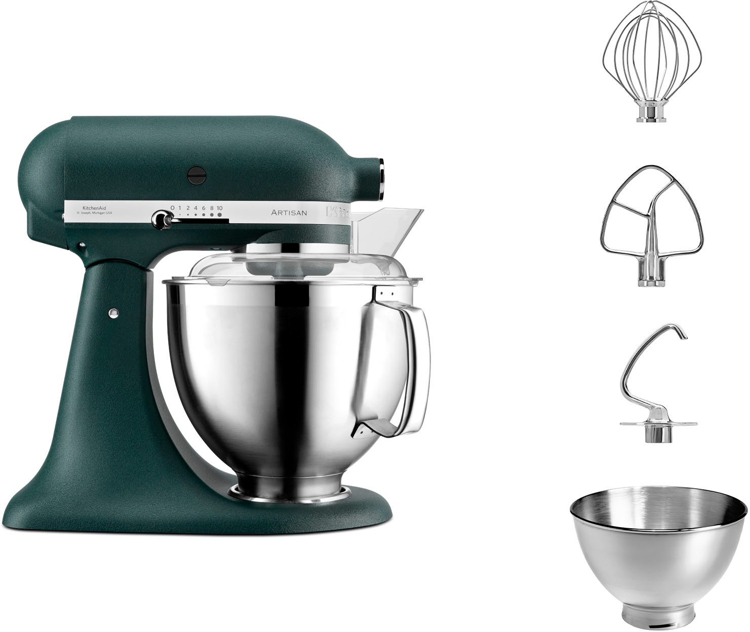 KitchenAid Küchenmaschine Artisan 5KSM185PSEPP, 300 W, 4,8 l Schüssel