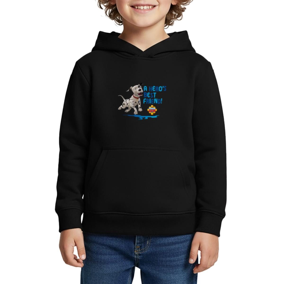 Spreadshirt Hoodie Feuerwehrmann Sam™ Dalmatiner Schnuffi Süß Kinder Premium Hoodie (1-tlg)