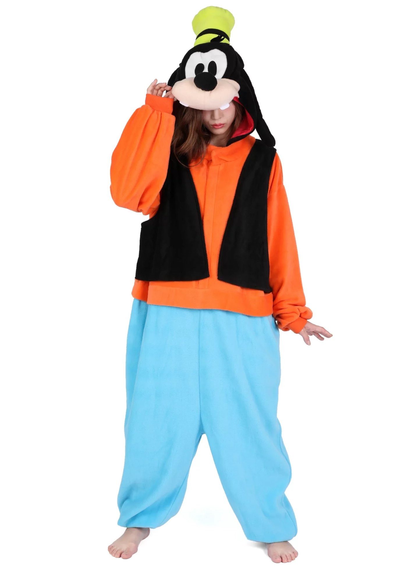 Metamorph Kostüm Goofy Kigurumi M-L Partyanzug - Karneval Fasching, Original Disney-Kostüm: kuscheliger Onesie von Sazac