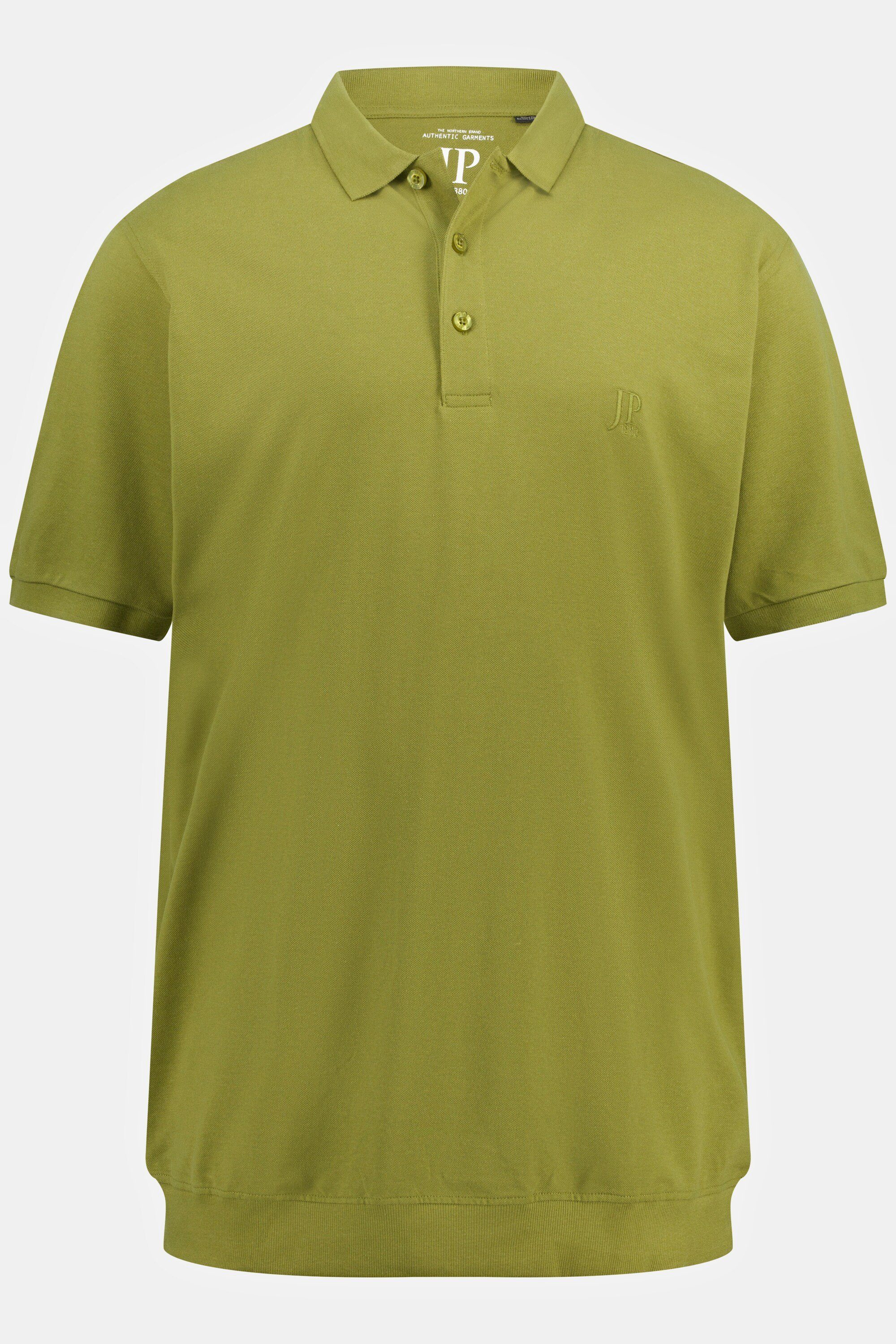 10XL Poloshirt Piqué Bauchfit XXL bis Basic moosgrün JP1880 Poloshirt