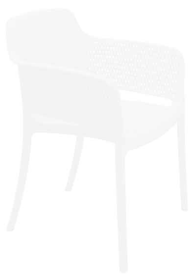 Tramontina Armlehnstuhl GABRIELA Stuhl (1 St), mit Armlehnen, leichtgewichtig, Fiberglas-Polypropylen, stapelbar
