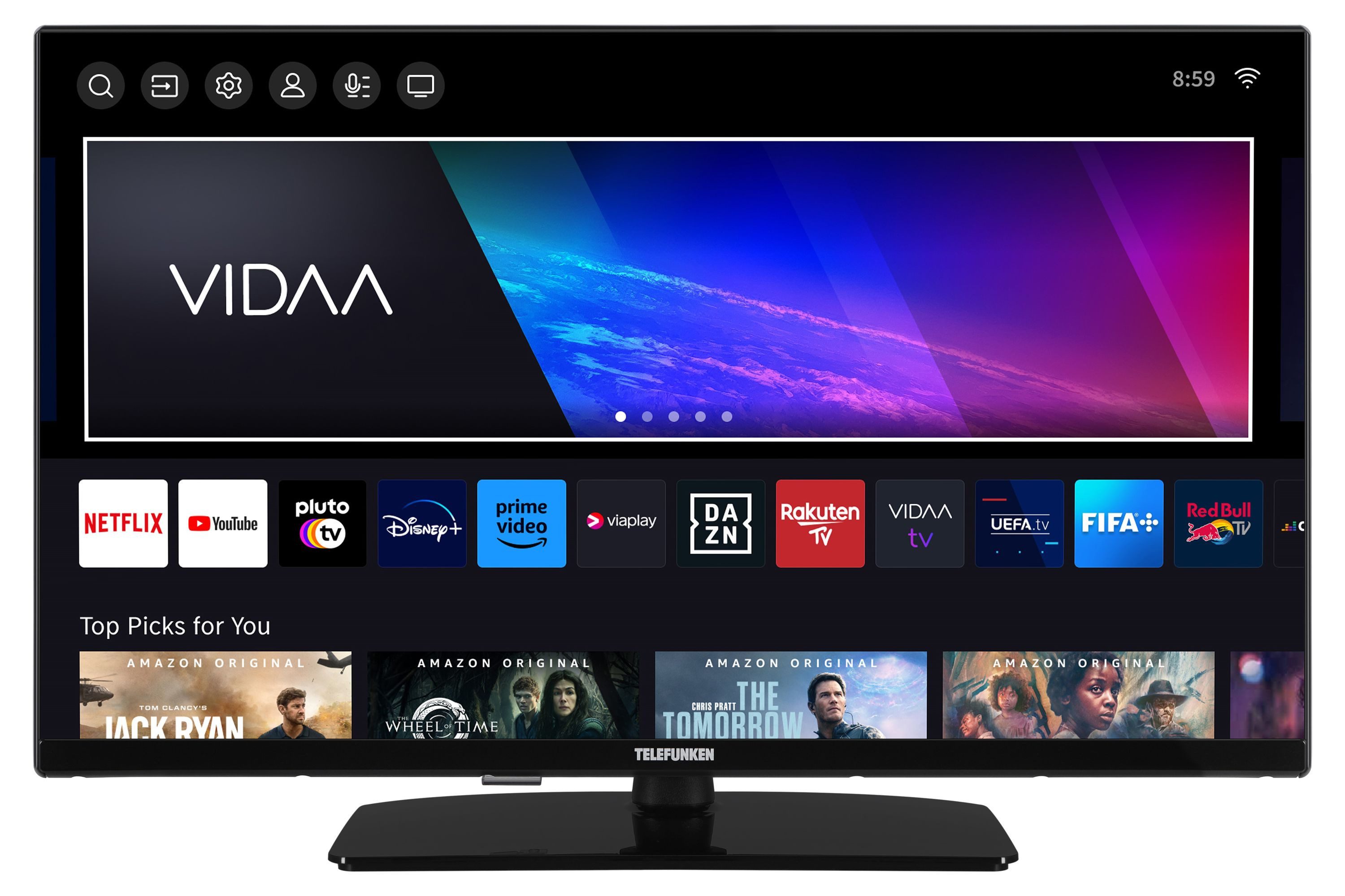 Telefunken XF32VP750M LCD-LED Fernseher (80 cm/32 schwarz ! RABATT: 50.01%