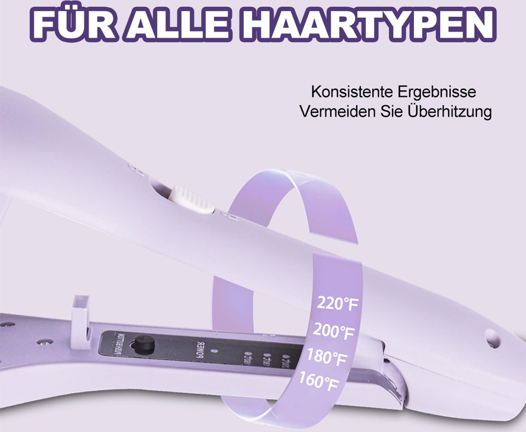 FELIXLEO Multihaarstyler 32mm Lockenstab Negativ Ionen Haarstylinggerät 4 Stufen 15s Aufheizen