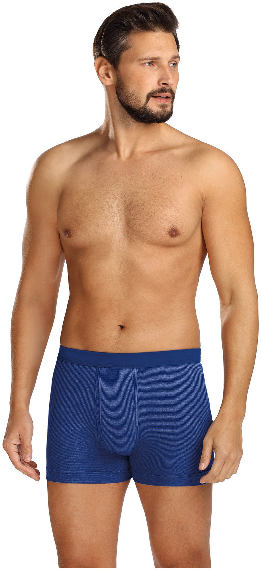 Comte Boxershorts (Set, 3-St., 3er-Pack) Herren Unterhosen Shorts 3er-Pack Pants mit Eingriff Feinripp