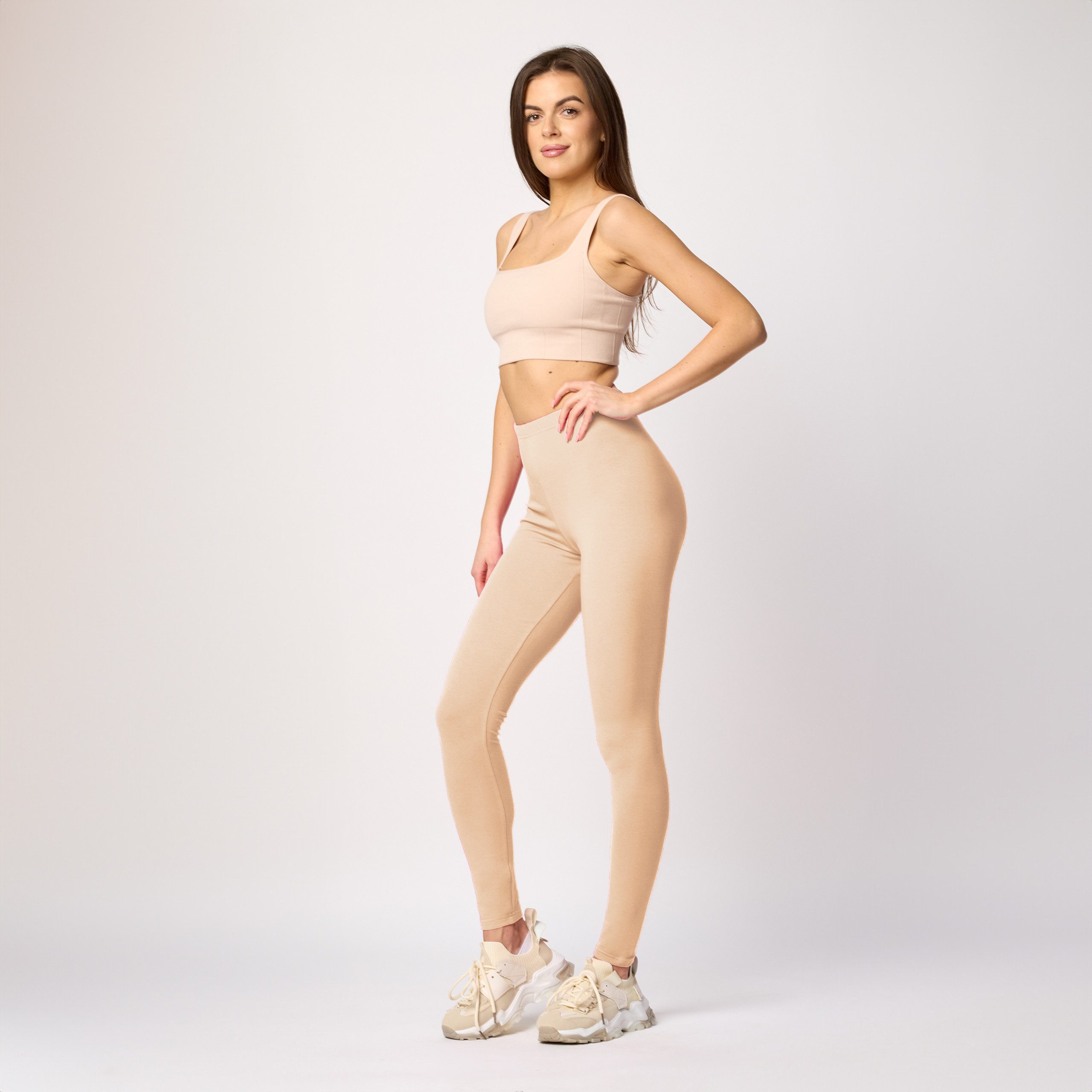 Merry Style Leggings Damen Hosen aus Baumwolle MS10-198 (1-tlg) elastischer günstig online kaufen