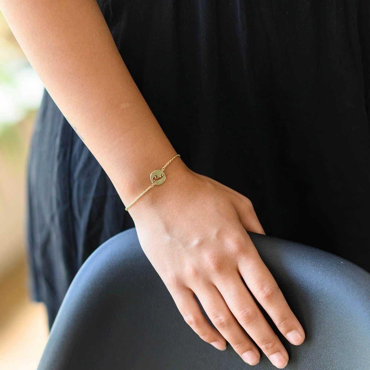 Materia Armkette Damen Gold Engel / günstig online kaufen